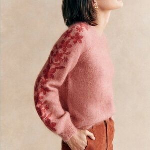 Sézane Candice Jumper Rosewood Wool & Mohair